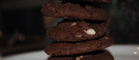 Chocolate Peppermint Bark Cookies