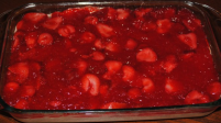 Strawberry and Chocolate Jiggle-Fluff Pie