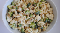 Simple Broccoli & Cauliflower Salad